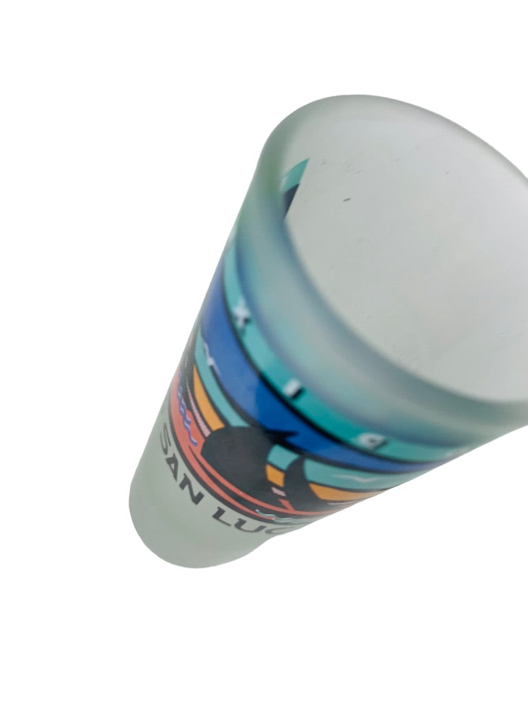 Souvenir Shot Glass Frosted Mexico Cabo San Lucas Shooter Barware