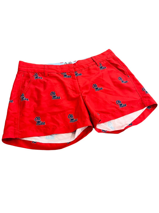 8 Ole Miss Ovations Women's Shorts Red 3.75" Inseam