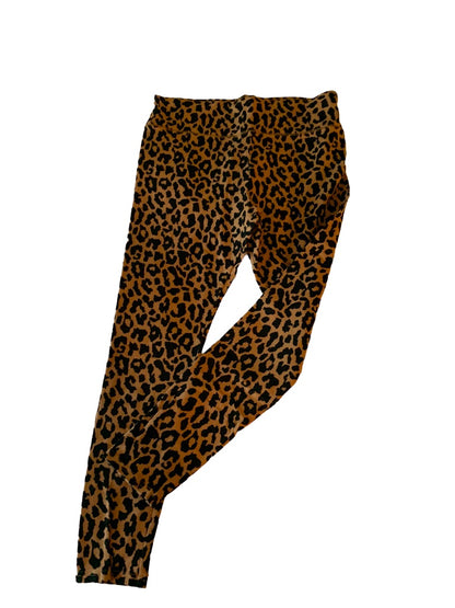 XL Wild Fable Women's Animal Print Leggings Black Brown 27" Inseam