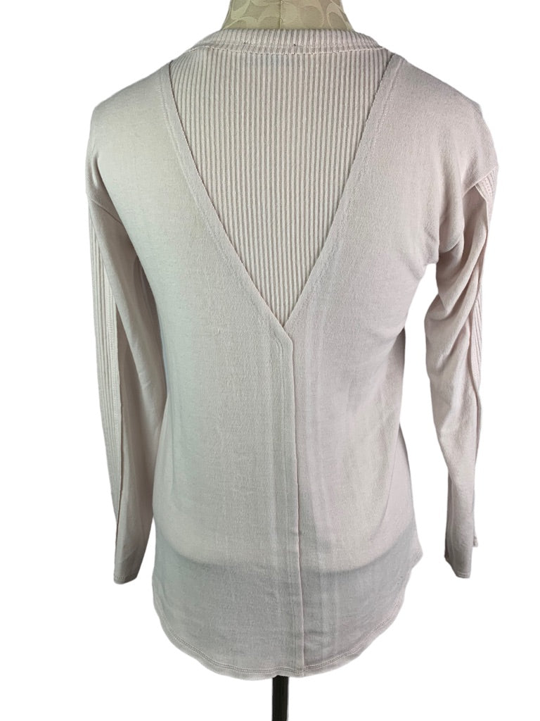 XS Tahari Women's Blush Pink Pullover Sweater Soft Lightweight