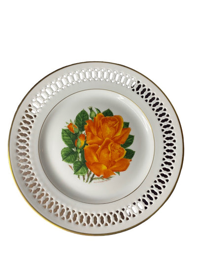 Bing & Grondahl Danbury Mint 1979 The 12 Rose Plate "Tropicana" 8.5" Diameter