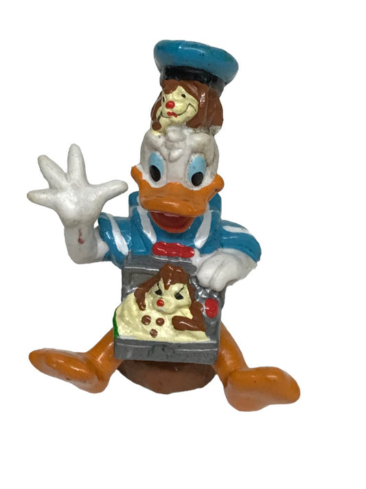 Disney Donald Duck Chip and Dale Treasure Chest PVC Figure Applause 1986 2"