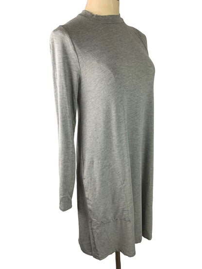 Medium J.Crew Gray Mock Neck Swing Dress Pockets Very Soft Style#H5734