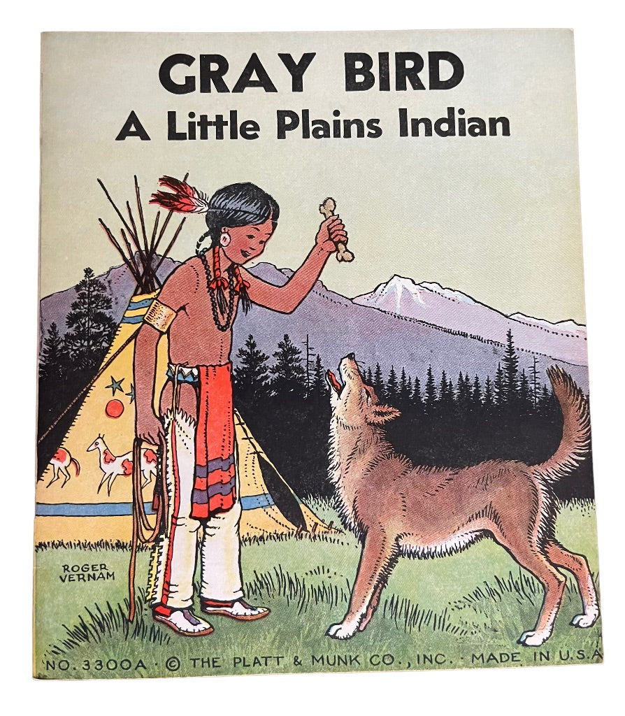 Set of 8 Vintage Native American 1935 Platt & Munk Made in USA Rodger Vernam Childrens Books