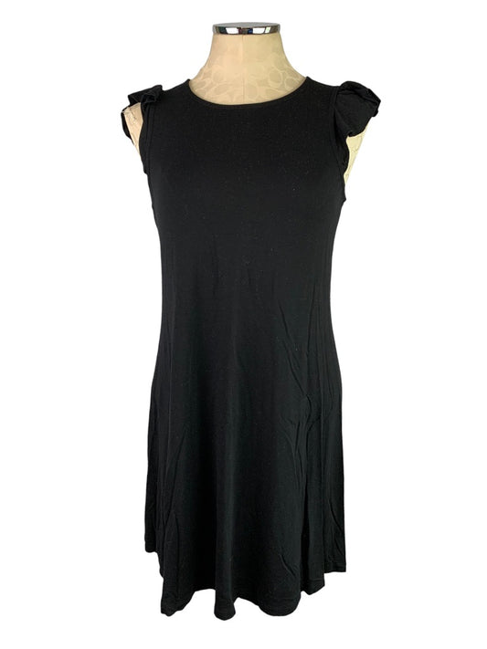 Small Old Navy Black A-Line Cap Sleeve Tshirt Dress