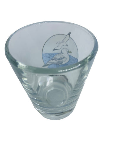 Rhode Island Souvenir Shot Glass Seagull Ocean Theme Barware