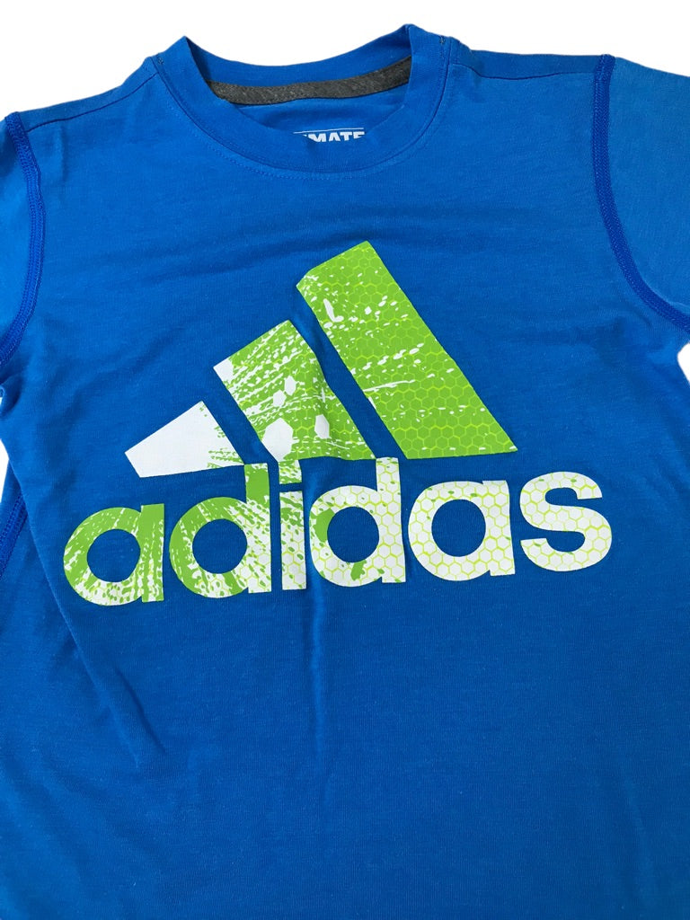 XS Adidas Girls Ultimate Tee Short Sleeve Blue Tshirt