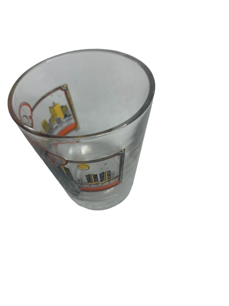 Detroit Michigan The Motor City Clear Shot Glass 1.5 oz