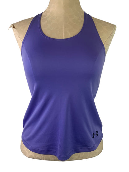 Small Under Armour Women's Racerback Workout Tank Contrast Back Purple