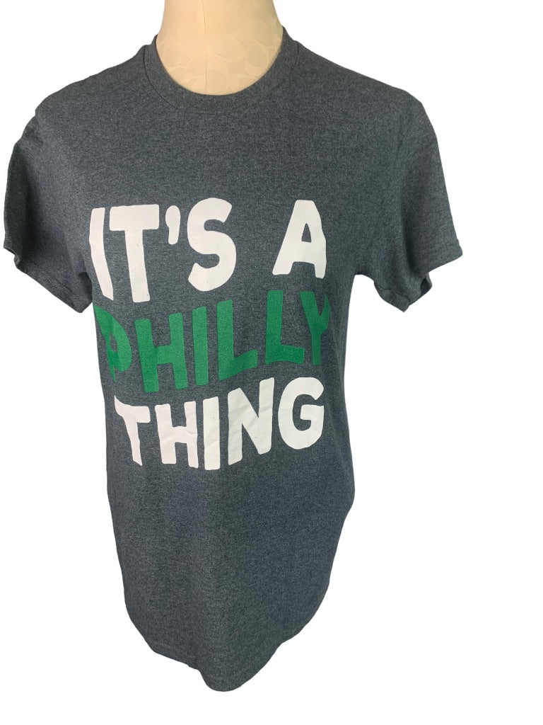 Small Gildan Gray "It's a Philly Thing" Adult Unisex Short Sleeve Tshirt