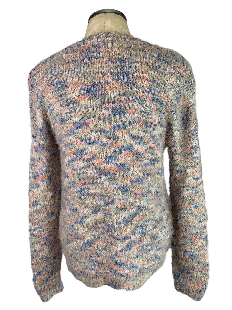 Medium So Fuzzy Women's Sweater Gray Blue Pink Soft Comfy