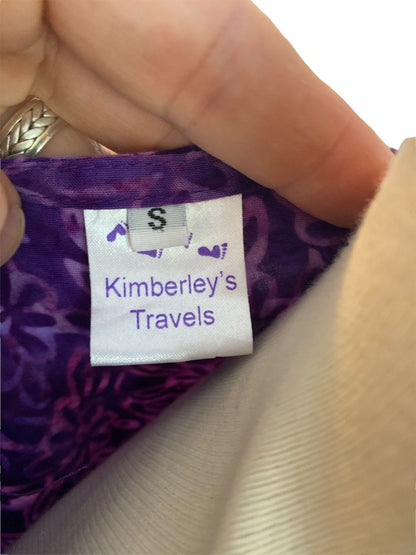 Small Kimberly’s Travels Purple Flutter Sleeve Dress