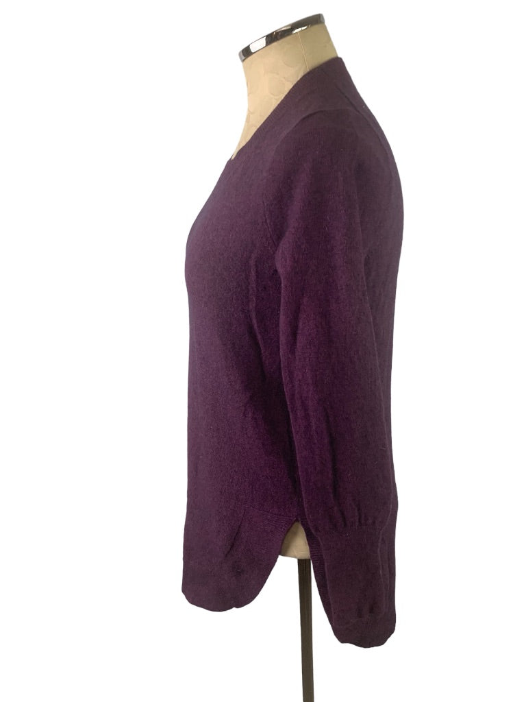 XS J.Crew Factory Women's Wool Blend Tunic Sweater Plum Style#AC624