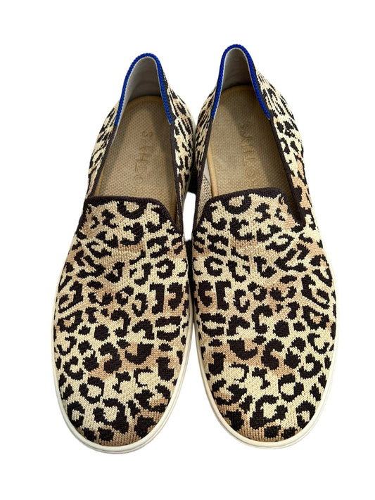 9.5 Rothy's Leapord Print Slip On Sneakers Great Condition!