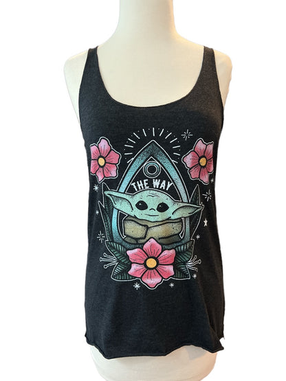 Small Baby Yoda Star Wars "The Way" Tank Top