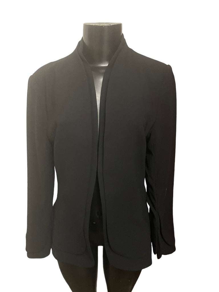 Medium Fate Lined Womens Blazer Black Open Jacket