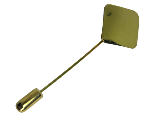 Vintage 2.5" Stick Pin with Square Top Goltone
