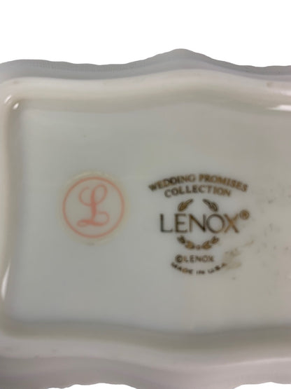 Lenox Wedding Promises Collection Trinket Soap Dish Made in USA