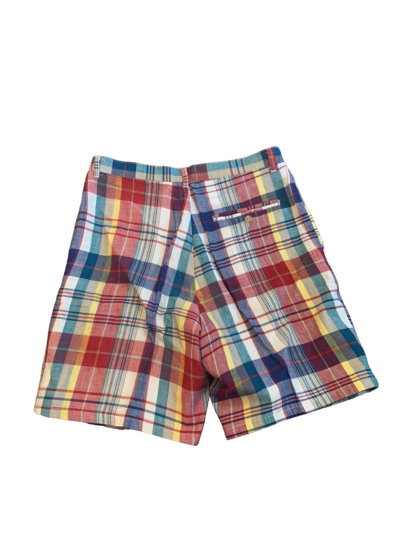 32 Woolrich Men's Vintage 1980s Golf Shorts Plaid Lined 100% Cotton 7" Inseam