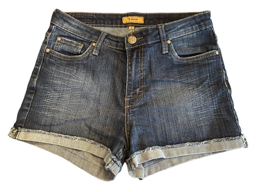 9 STS Blue Junior Womens Denim Jean Shorts 2.5" Inseam Cuffed