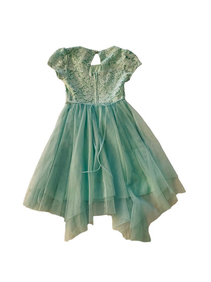 7 Speechless Girls Mint Green Party Dress Cap Sleeve Lace and Tulle