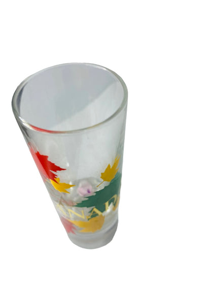 Souvenir Canada Multicolor Maple Leaf Shot Glass Shooter Barware