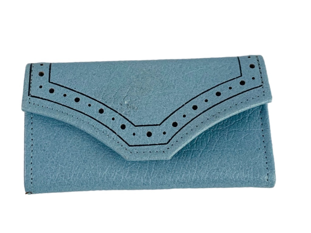 Princess Gardner Blue Key Holder Card Wallet 3.5" x 2" Envelope Style