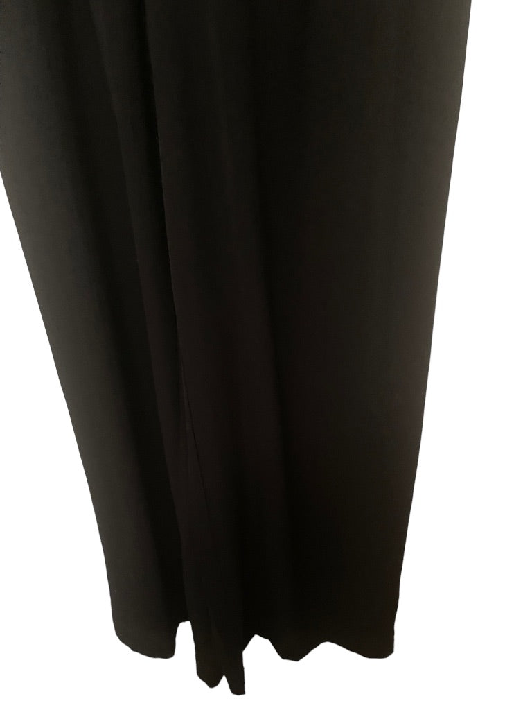 Small She + Sky Women's Black Sheer Wide Leg Dress Pants Shorts Lining