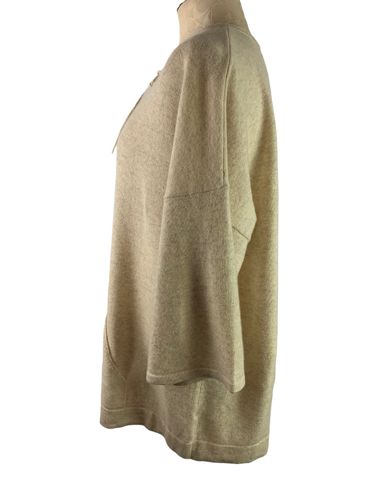 Large J.Jill Women's Cashmere Casual Oatmeal Pullover Sweater