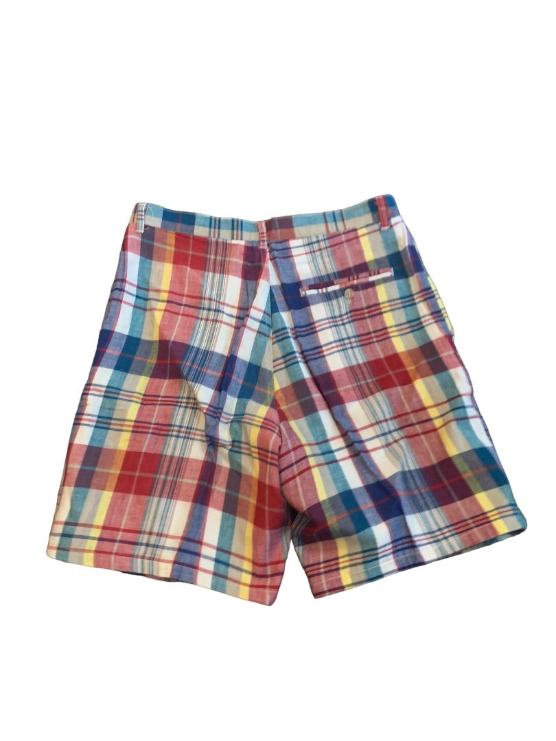 32 Woolrich Men's Vintage 1980s Golf Shorts Plaid Lined 100% Cotton 7" Inseam