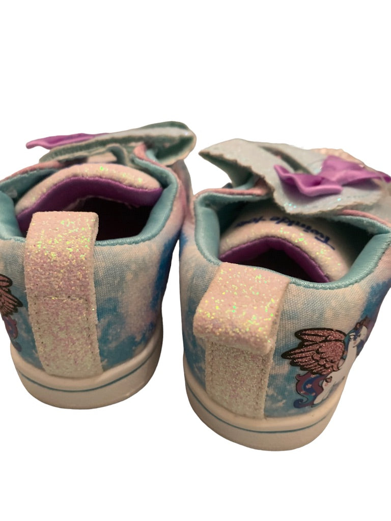 5 Toddler Sneakers Twinkle Toes Light Up Glittery Unicorn Sneakers