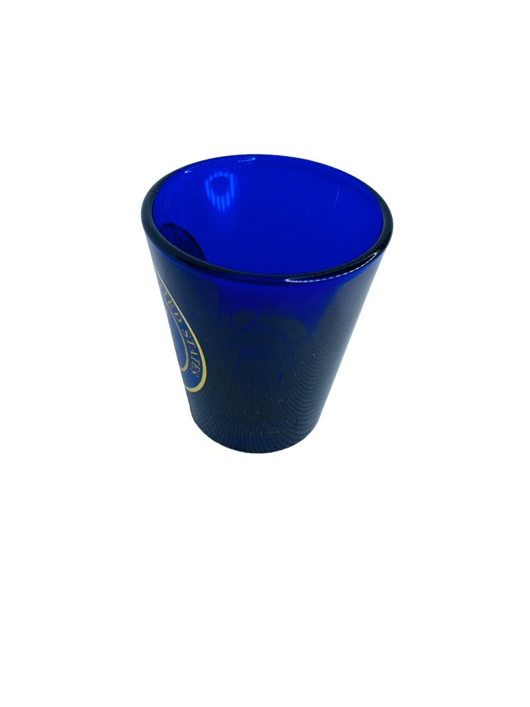 Blue Shot Glass Souvenir Great Seal of the United States Barware