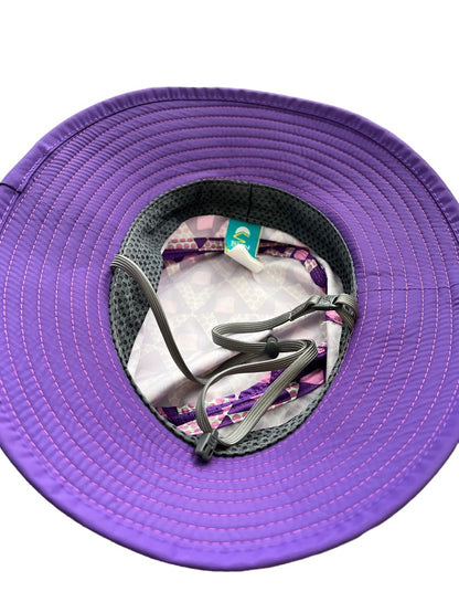 Sunday Afternoons UPF 50+ Fun Bucket Hat Kids M 3 To 6 Years Water/Stain Repellent Pink Purple Geometric