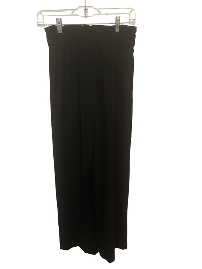 Small She + Sky Women's Black Sheer Wide Leg Dress Pants Shorts Lining