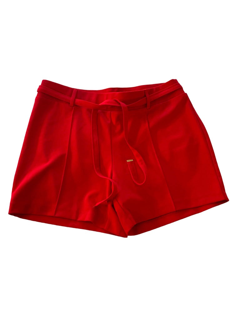 10 NYCC Women's Red Pull On Shorts Stretch 5" Inseam