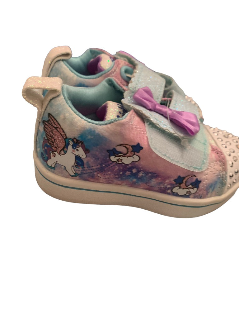 5 Toddler Sneakers Twinkle Toes Light Up Glittery Unicorn Sneakers