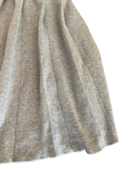 14 J.Crew Crewcuts Girls Pleated Gray Pull On Sweater Skirt Style 28967