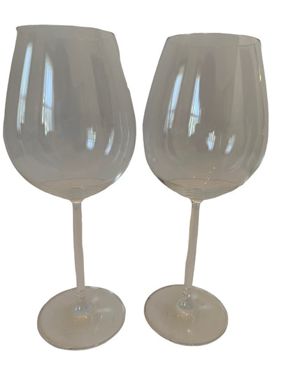 Set of 2 Diva by Schott Zwiesel 10" Long Stem Water Goblet Clear Crystal