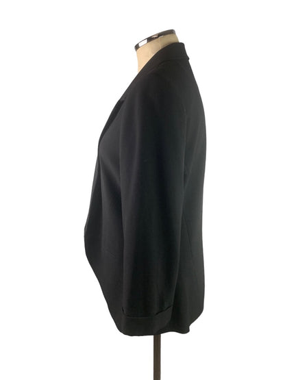 14 Isaac Mizrahi New York Women's Prague Black Blazer Open Front New