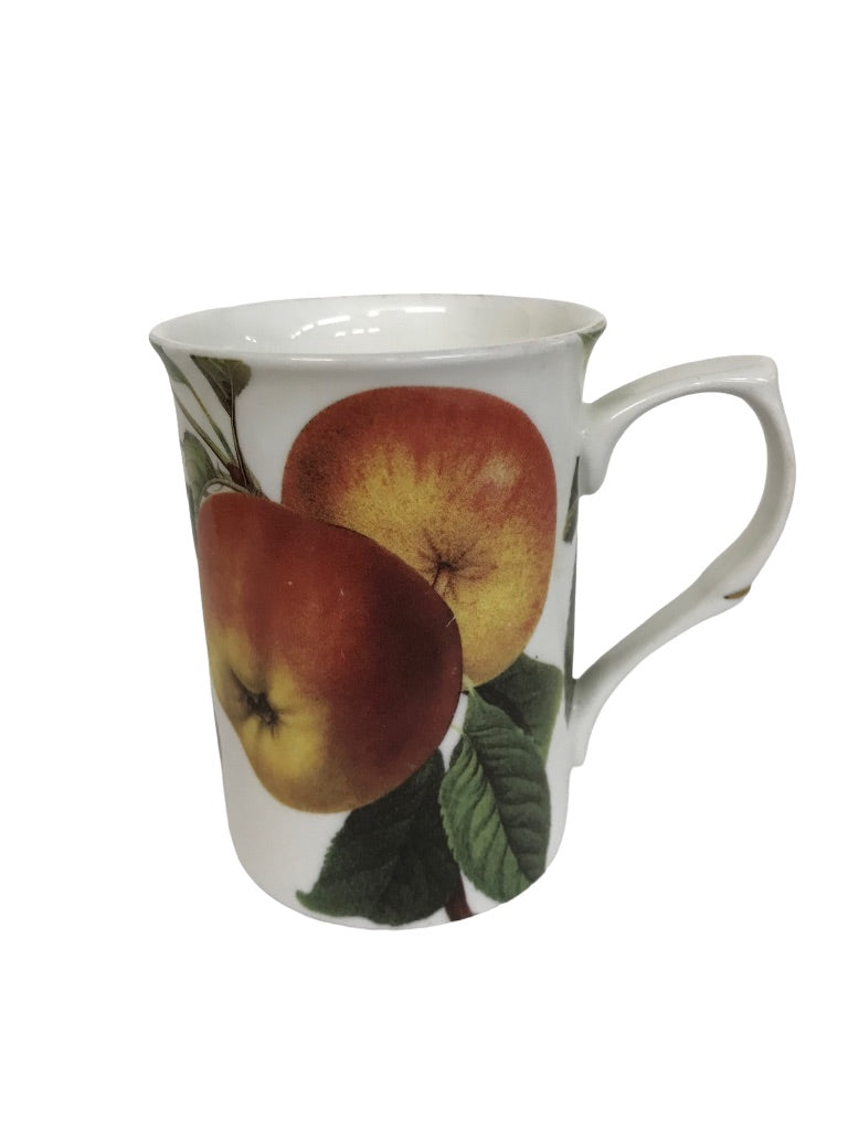 Stechcol Gracie Bone China Tea Mug by Graceline Imports Apple Dishwasher Safe