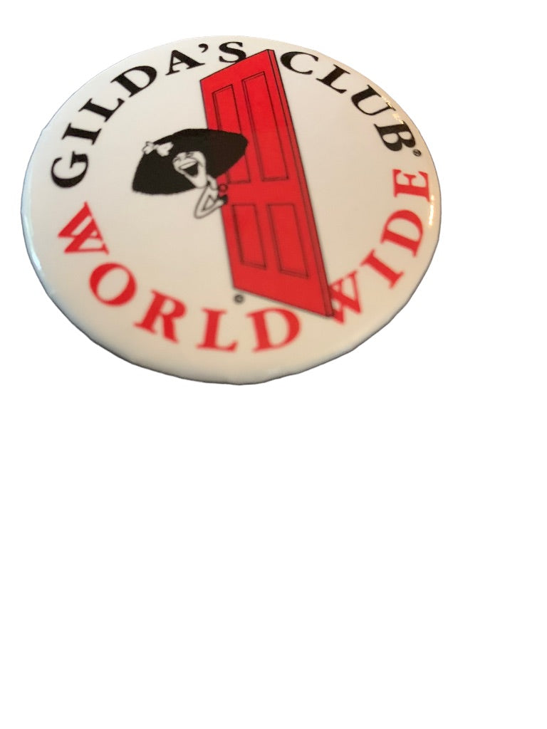 Vintage Pin Pinback Gilda's Club Worldwide 1 5/8" Diameter