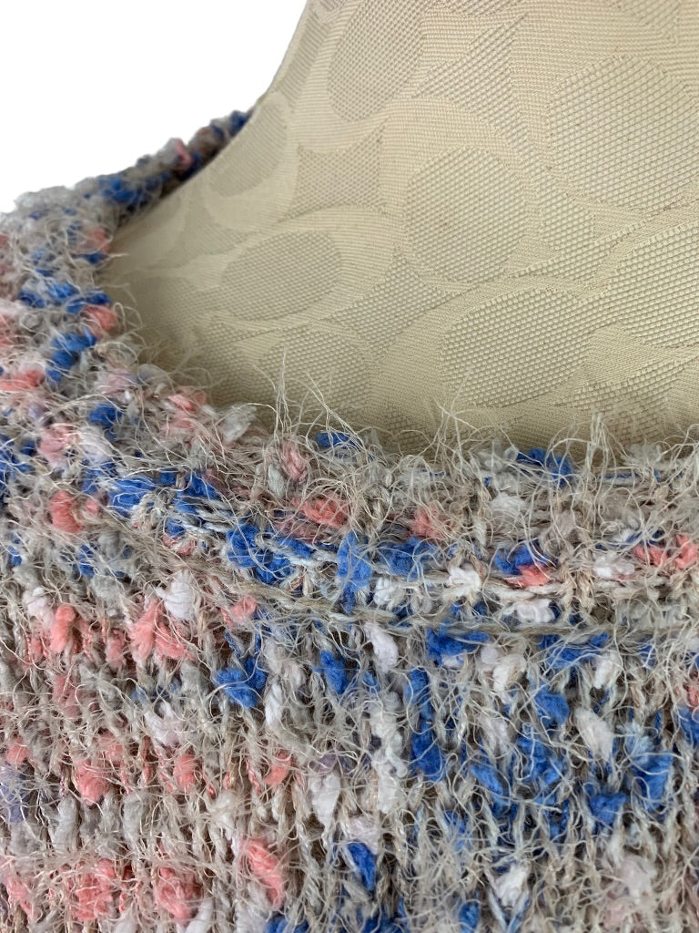 Medium So Fuzzy Women's Sweater Gray Blue Pink Soft Comfy