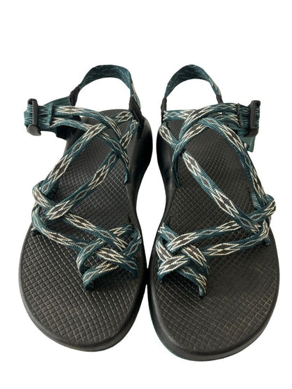 9 CHACO Z Boulder X2 Classic Boost Teal Diamond Sport Sandals Women's