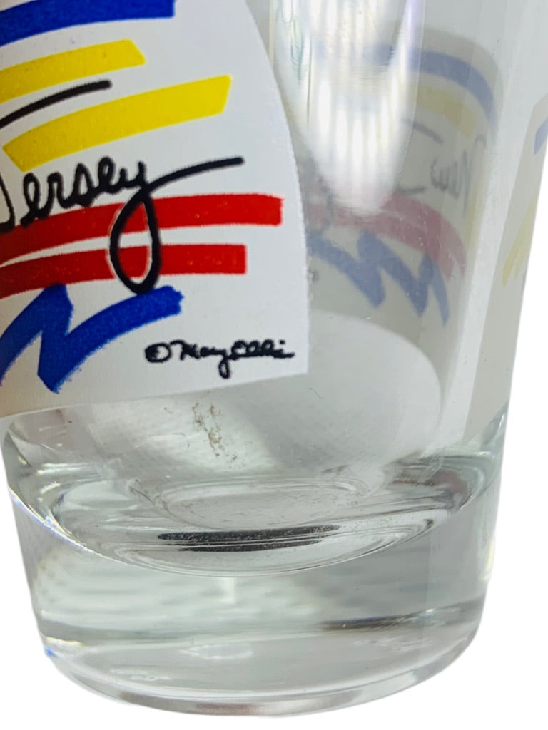 New Jersey Shot Glass Barware Clear Primary Color Logo