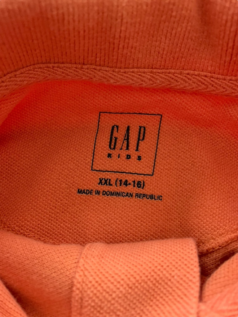 XXL (14/16) Gap Light Orange Youth Boys Short Sleeve Polo Shirt