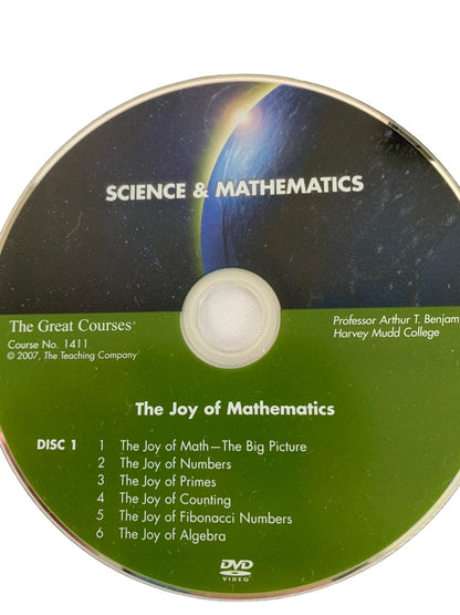 The Great Courses: The Joy of Mathematics DVD Book Set