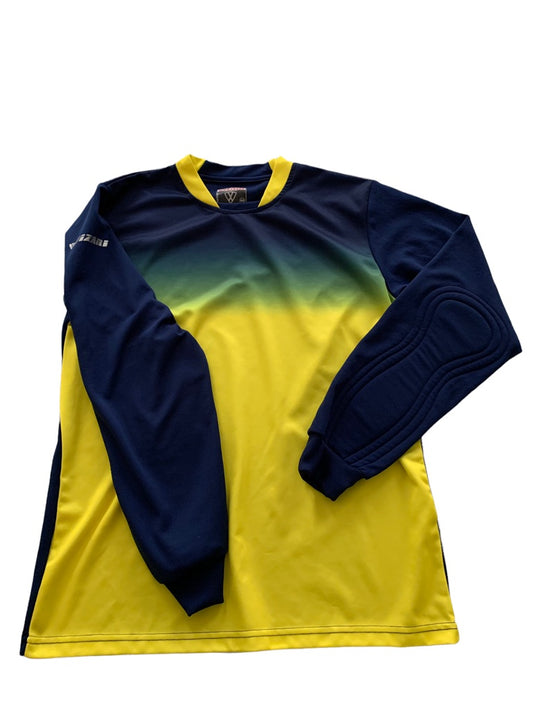 Medium Adult Vizari Vallejo Soccer Jersey Yellow Blue Long Sleeve