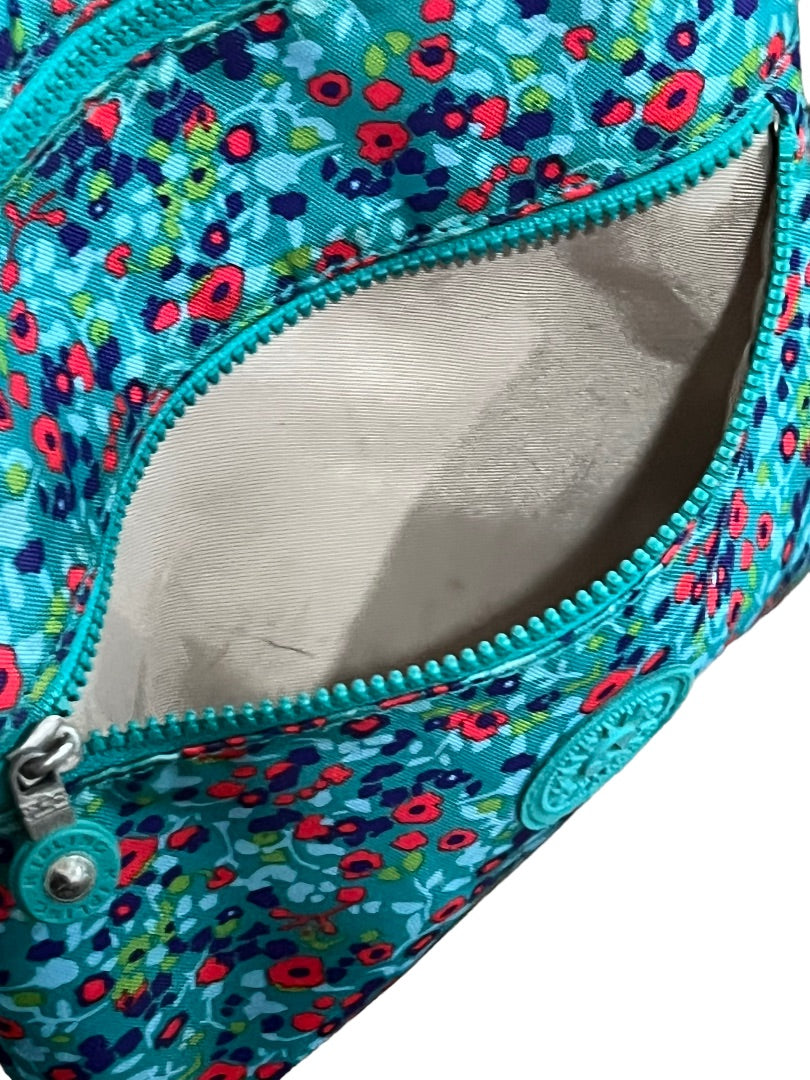 Kipling Keiko Crossbody Bag Field Floral Travel With Charm 3 Zip