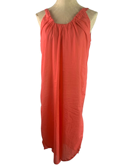 Small J.Crew Coral Swingy  Cotton Voile Beach Dress New BK553