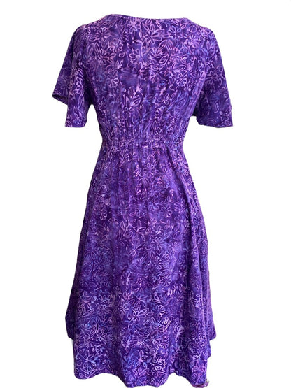 Small Kimberly’s Travels Purple Flutter Sleeve Dress